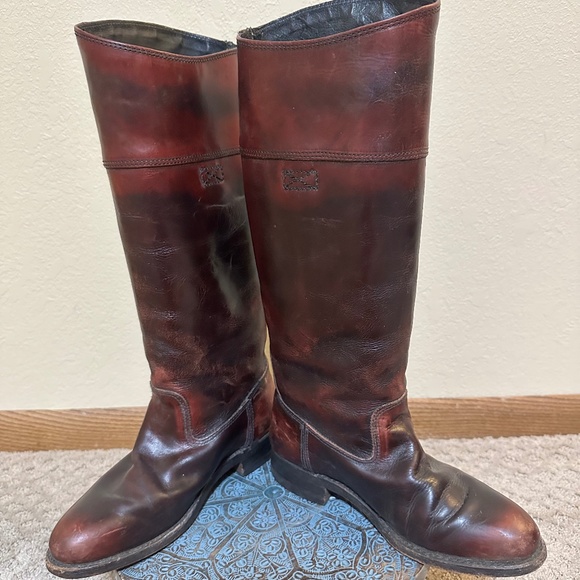 FRYE - Brown Leather Pull-On Boot | Size 7 - Picture 1 of 6